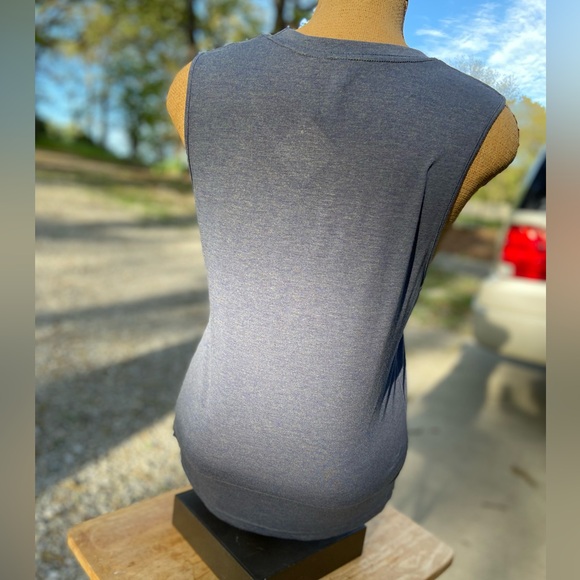 New with Tag Size M/L Women’s Sleeveless Tee Shirt in grey ‘Southern Gypsy’ - Picture 3 of 10